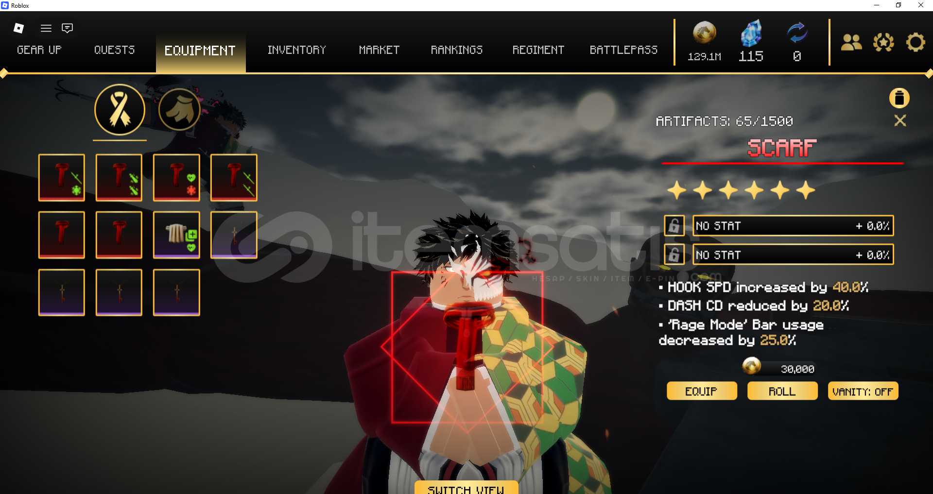 AOTR Scarf artifact'ı AOTR Scarf artifact'ı