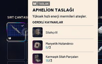 APHELION TASLAK - BLUEPRINT