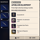 APHELION TASLAK - BLUEPRINT