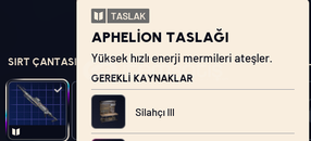 APHELION TASLAK - BLUEPRINT 