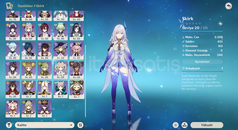 AR44 Arlecchino Skirk Navia Yelan Ayato Hesap