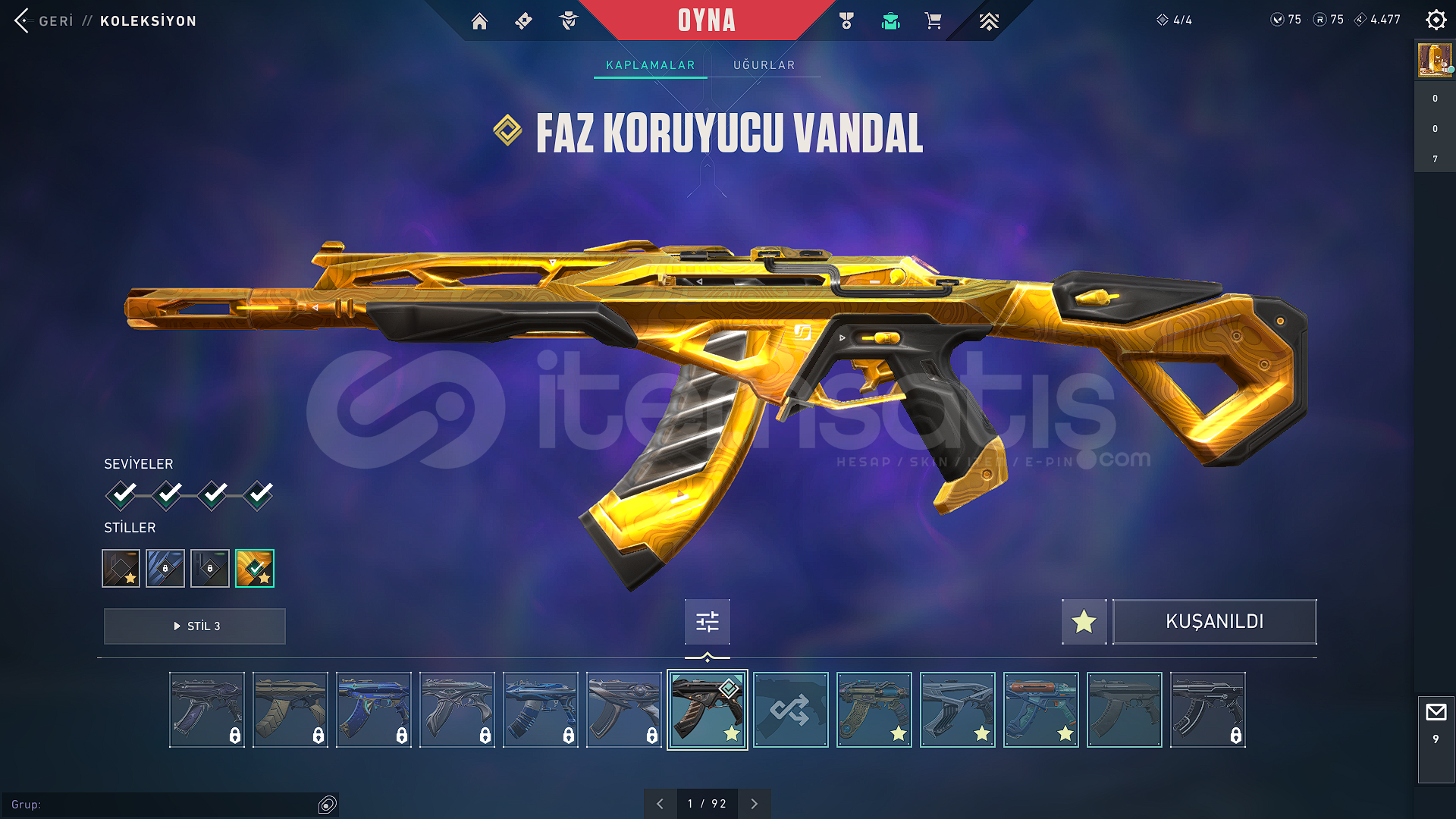 ARCANE+FAZ KORUYUCU+CYRAX+SPLASHX VANDAL ARCANE+FAZ KORUYUCU+CYRAX+SPLASHX VANDAL