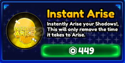 Arise Crossover Instant Arise