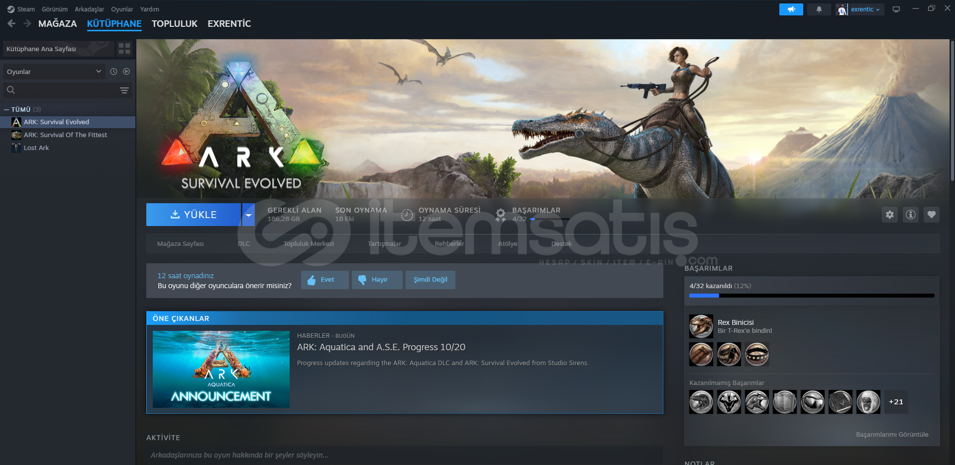 Ark Survival evolvedli ucuz hesap Ark Survival evolvedli ucuz hesap