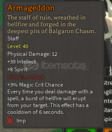 armageddon rune slayer leg weapon 1slot 