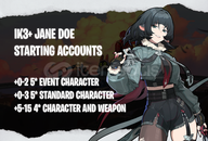 AS | IK3+ Jane Doe - Başlangıç Hesapları