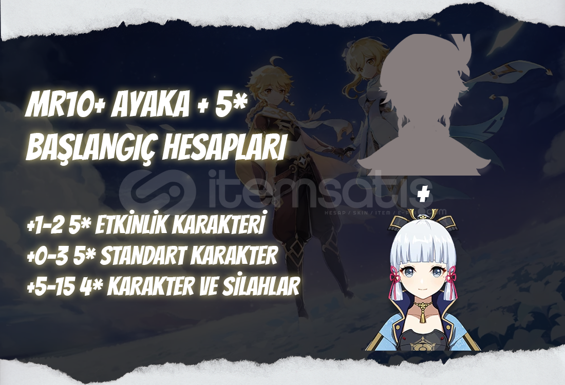 AS | MR10+ Ayaka + 5* - Başlangıç Hesapları AS | MR10+ Ayaka + 5* - Başlangıç Hesapları