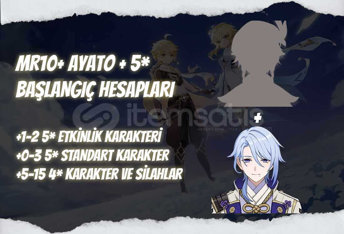 AS | MR10+ Ayato + 5* - Başlangıç Hesapları AS | MR10+ Ayato + 5* - Başlangıç Hesapları