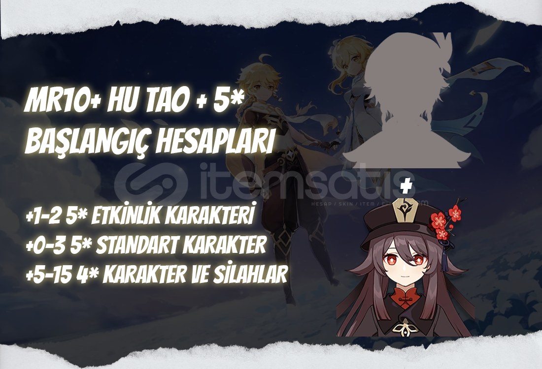 AS | MR10+ Hu Tao + 5* - Başlangıç Hesapları AS | MR10+ Hu Tao + 5* - Başlangıç Hesapları