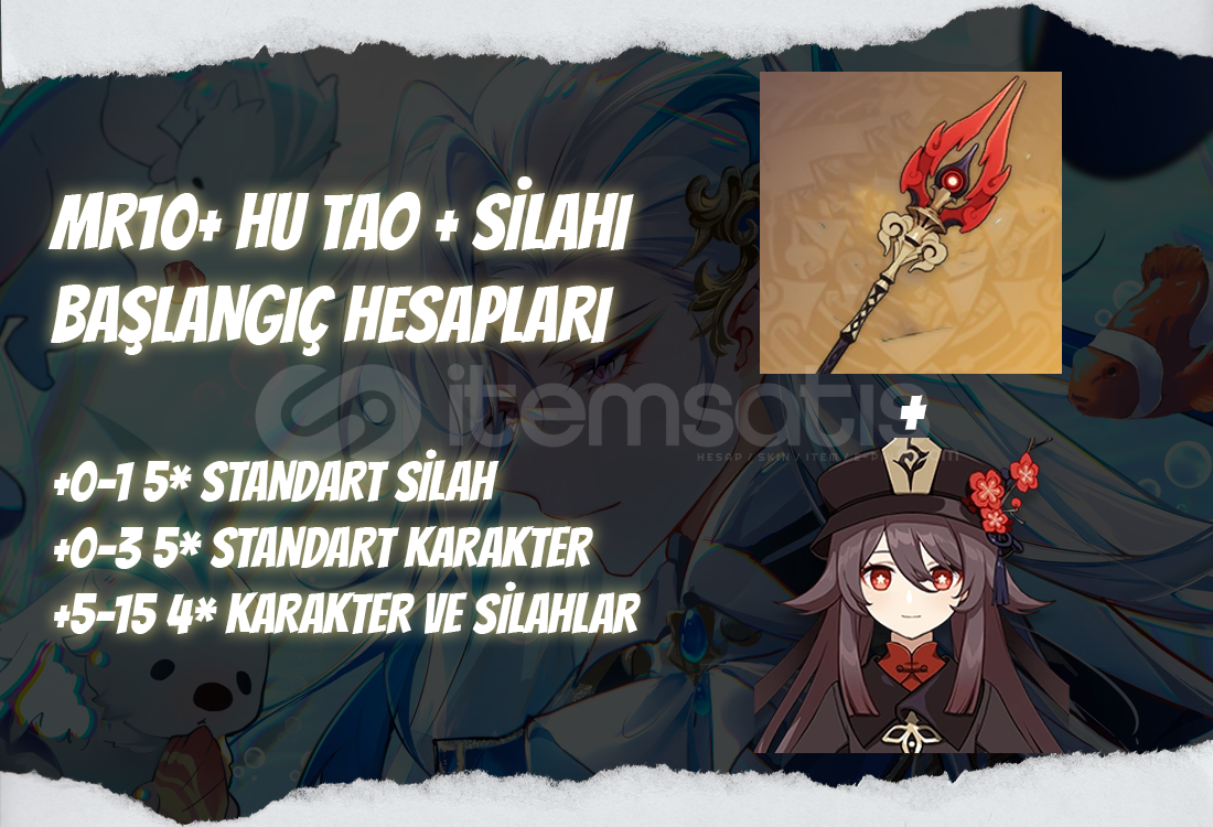 AS | MR10+ Hu Tao + Silahı - Başlangıç Hesapları AS | MR10+ Hu Tao + Silahı - Başlangıç Hesapları