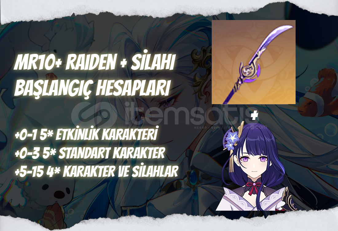 AS | MR10+ Raiden + Silahı - Başlangıç Hesapları AS | MR10+ Raiden + Silahı - Başlangıç Hesapları