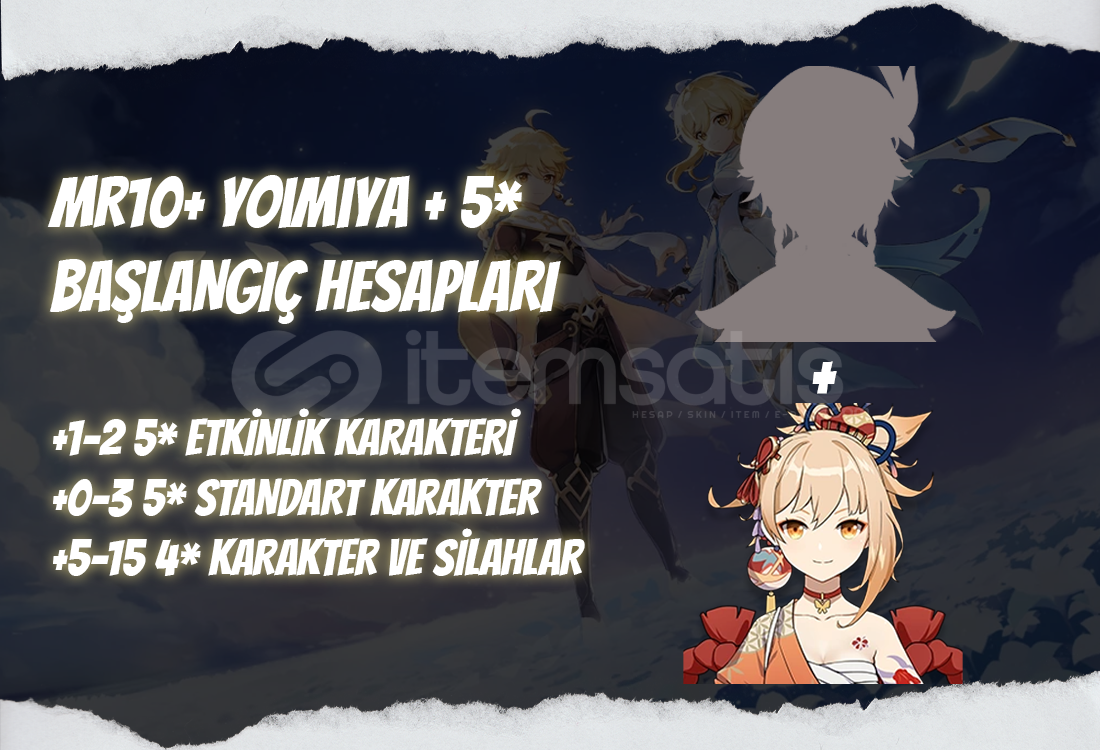 AS | MR10+ Yoimiya + 5* - Başlangıç Hesapları AS | MR10+ Yoimiya + 5* - Başlangıç Hesapları