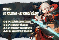 AS | MR45+ C6 Kazuha + R1 Kendi Silahı