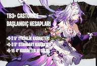 AS | TB3+ Castorice - Başlangıç Hesapları