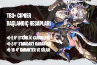 AS | TB3+ Cipher - Başlangıç Hesapları