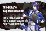 AS | TB3+ Dr Ratio - Başlangıç Hesapları