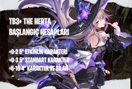 AS | TB3+ The herta - Başlangıç Hesapları