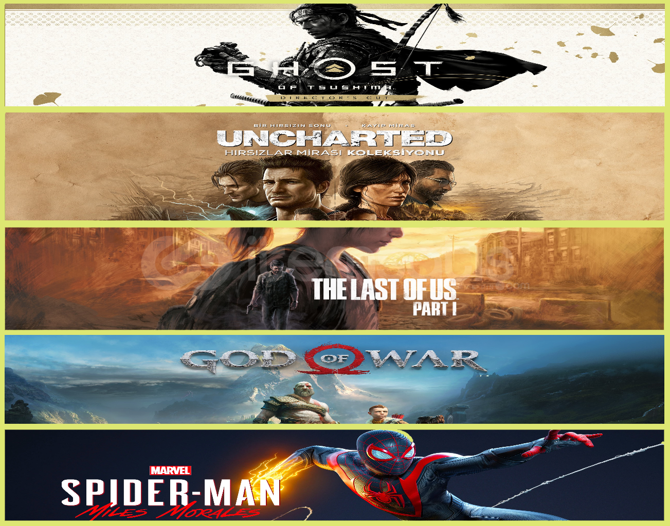 Ghost + Unc + TLOU + God + Miles Ghost + Unc + TLOU + God + Miles