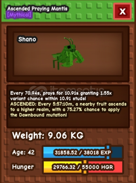Ascended Mantis Ascended Mantis