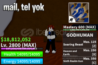 BF MAX LEVEL + GOD HUMAN HESAP
