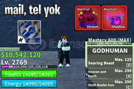BF 2700+ LVL + 2 KIRMIZI MEYVE + GOD HUMAN HESAP