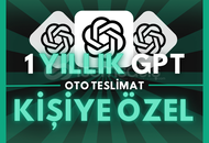 ChatGPT Plus | 1 YIL | Kendi Mailinize | Kişisel