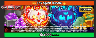 Blox Fruits Fox Spirit Bundle (GIFT)