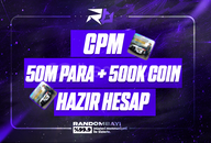 [⭐️] CPM 500K COİN+50M PARA YÜKLÜ HESAP