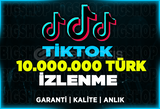 10.000.000 Türk İzlenme TikTok | Garanti |ANLIK