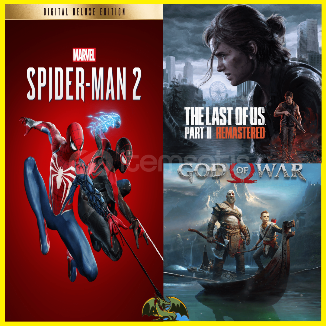 Spiderman 2 + The Last Of Us Part 2 + God Spiderman 2 + The Last Of Us Part 2 + God