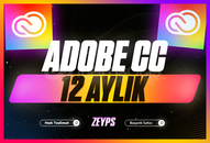 ADOBE CC 12 AYLIK TEK HESAP + GARANTI