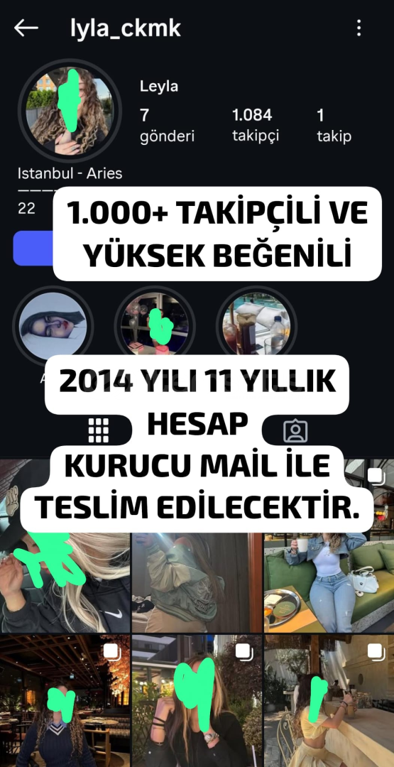 ⚡1000+ TAKİPÇİLİ 2014 YILI KADIN HESABI⚡11 YIL⚡ ⚡1000+ TAKİPÇİLİ 2014 YILI KADIN HESABI⚡11 YIL⚡