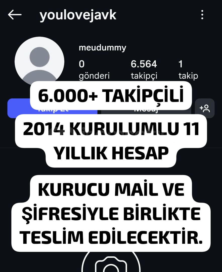 ⚡6000+ TAKİPÇİLİ 2014 YILI REEL⚡11 YILLIK HESAP⚡ ⚡6000+ TAKİPÇİLİ 2014 YILI REEL⚡11 YILLIK HESAP⚡