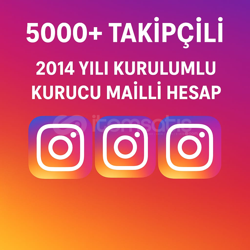 ⚡5000+ TAKİPÇİLİ 2014 YILI İNSTAGRAM ⚡11 YILLIK⚡ ⚡5000+ TAKİPÇİLİ 2014 YILI İNSTAGRAM ⚡11 YILLIK⚡