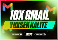 10x Türk Yüksek Kalite Gmail Hesabı | KALITELI