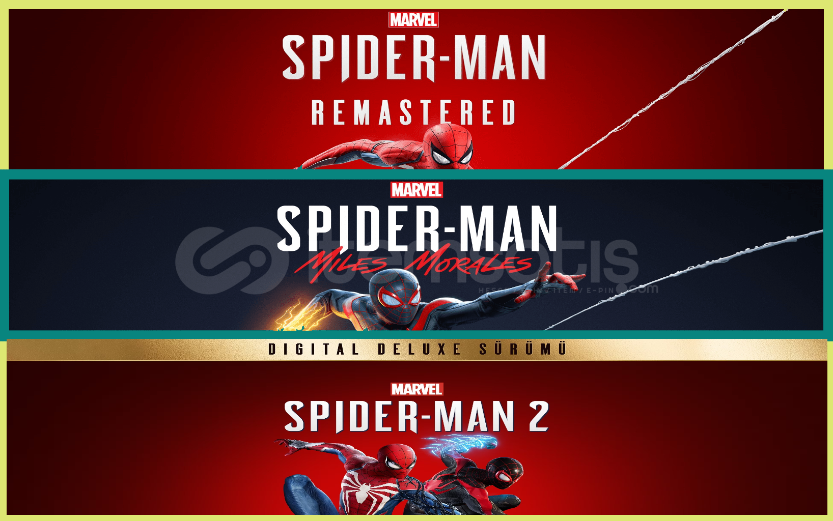Spider Remastered + Miles Morales + Spiderman 2 Spider Remastered + Miles Morales + Spiderman 2
