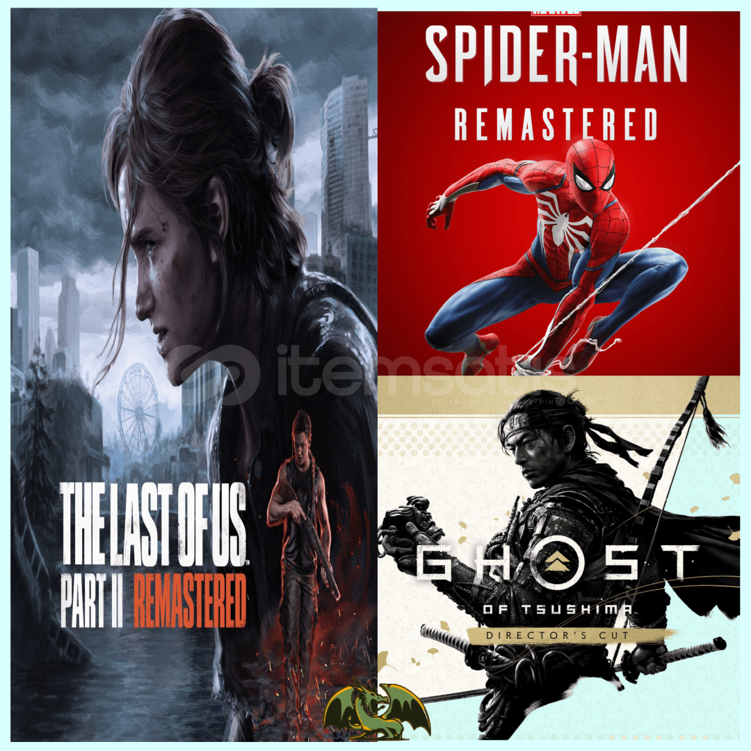 The Last Of Us Part 2 + Spiderman 2 + Ghost The Last Of Us Part 2 + Spiderman 2 + Ghost