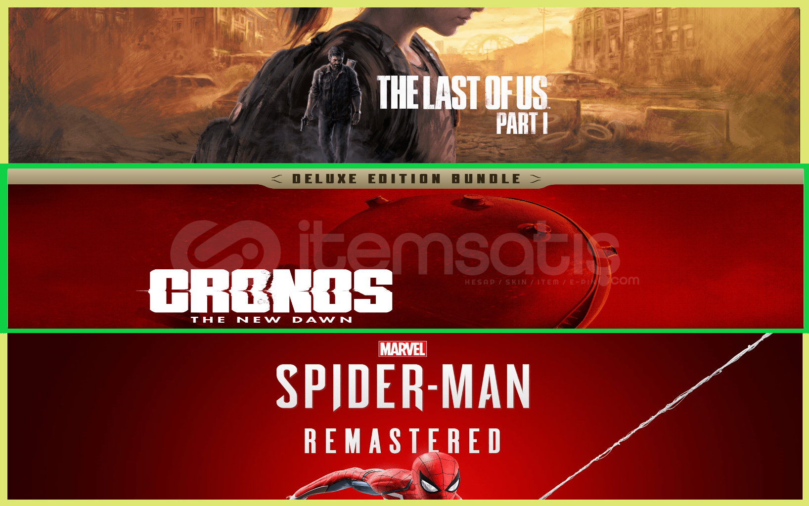 The Last Of Us + Cronos + Spider The Last Of Us + Cronos + Spider