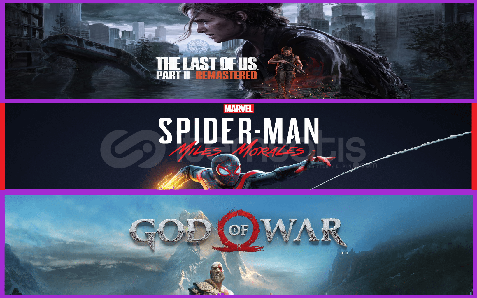 The Last of Us Part II + Miles + God Of War The Last of Us Part II + Miles + God Of War