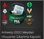 5x Antwerp 2022 Meydan Okuyanlar Çıkartma Kapsül