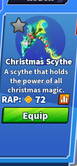 ★ [BLADE BALL] CHRISTMAS SCYTHE ★