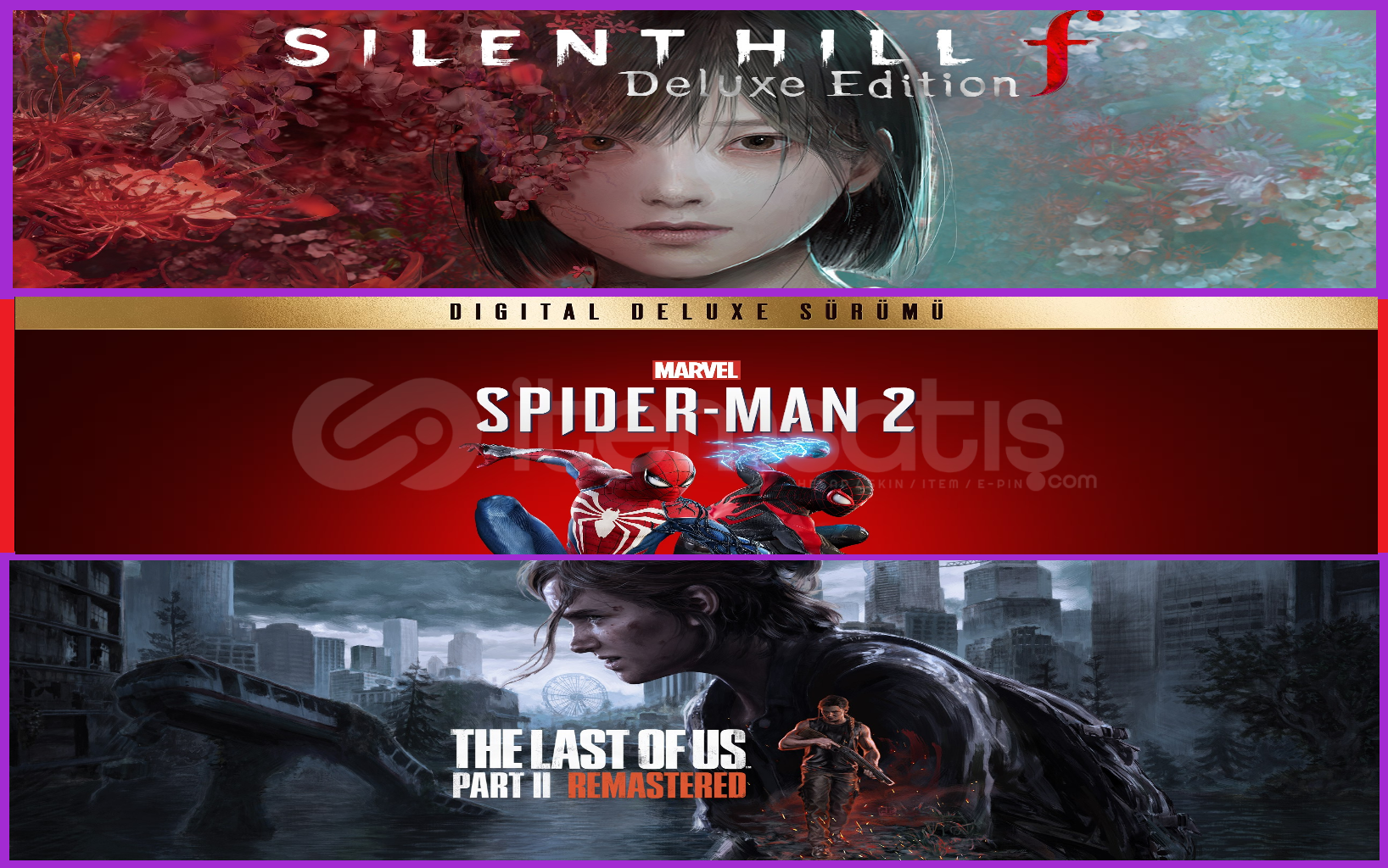 Silent Hill f + Spiderman 2 + Tlou 2 Silent Hill f + Spiderman 2 + Tlou 2