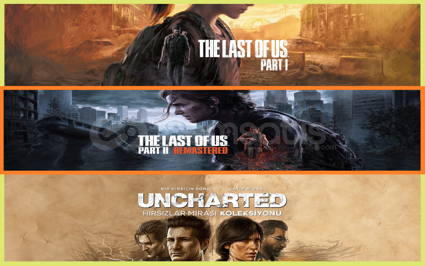 The Last of Us Part I + Part 2 + Uncharted The Last of Us Part I + Part 2 + Uncharted