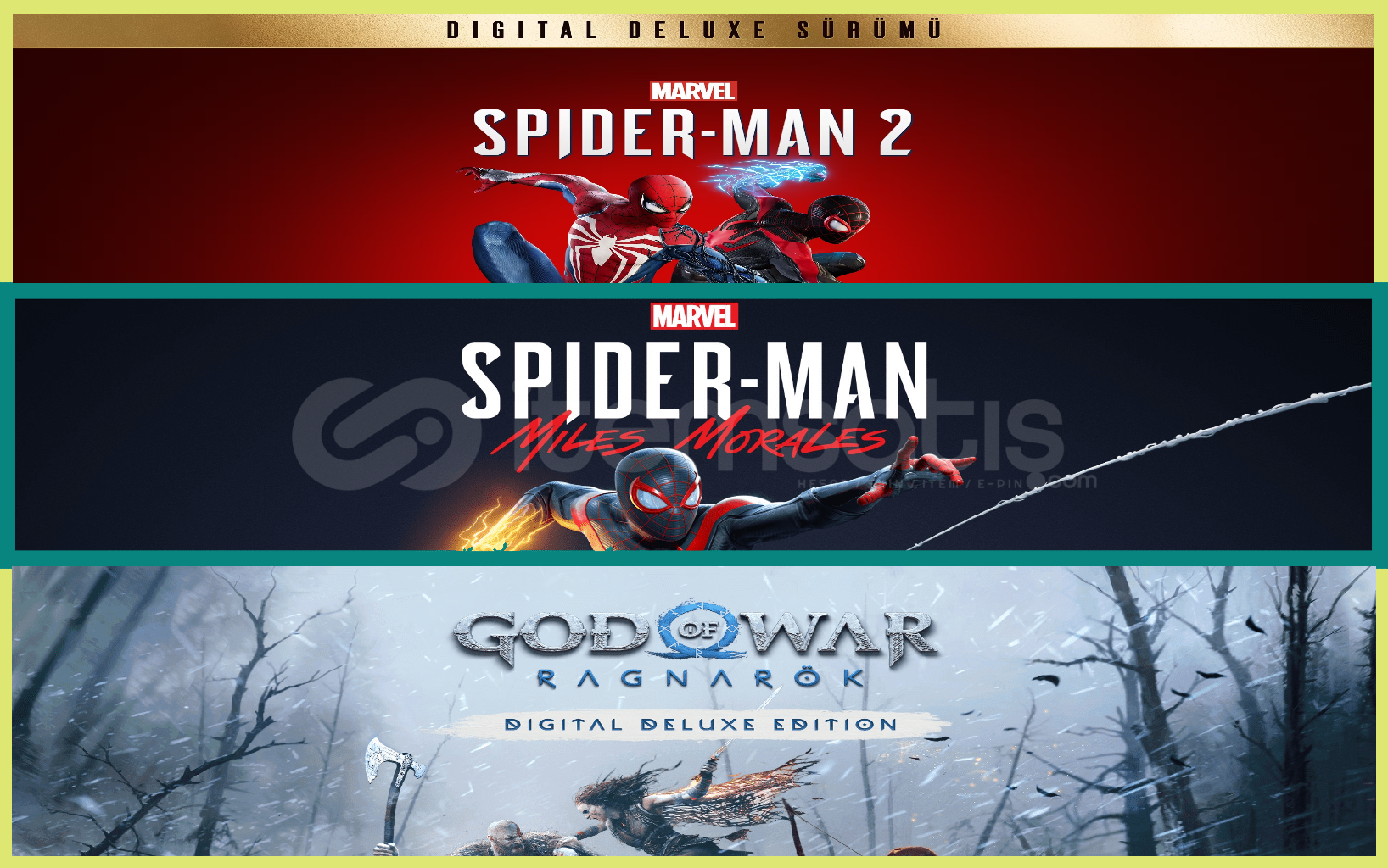 Spiderman 2 + Miles Morales + Ragnarök Spiderman 2 + Miles Morales + Ragnarök