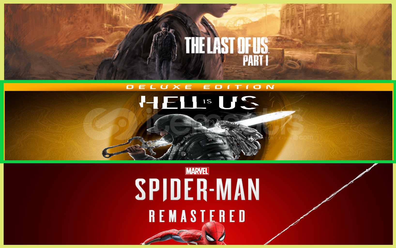 The Last Of Us + Hell is Us + Spider The Last Of Us + Hell is Us + Spider