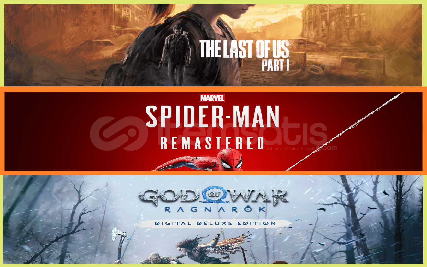 The Last of Us Part I + Spider R. + Ragnarök The Last of Us Part I + Spider R. + Ragnarök