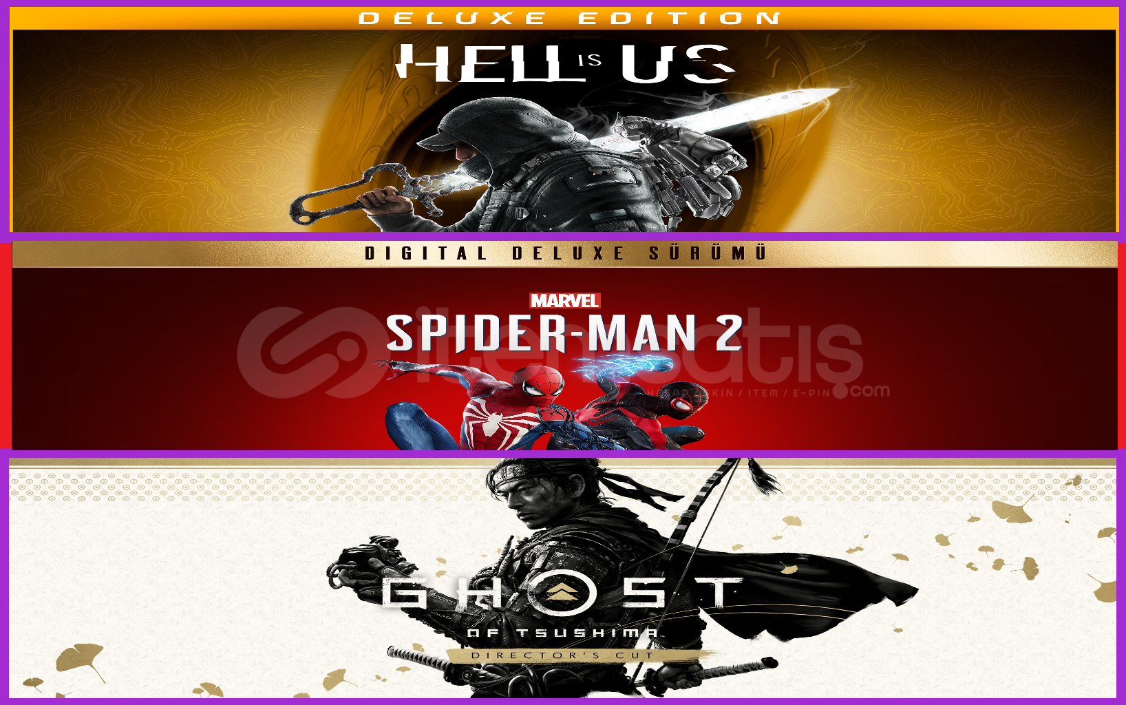 Hell is Us + Spiderman 2 + Ghost Hell is Us + Spiderman 2 + Ghost