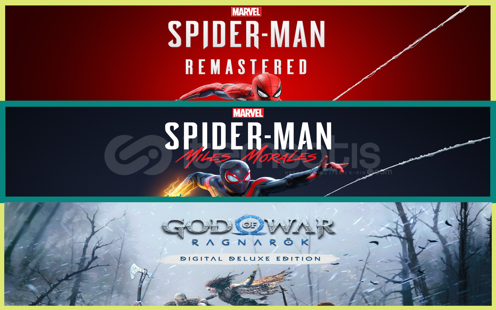 Spider Remastered + Miles Morales + Ragnarök Spider Remastered + Miles Morales + Ragnarök