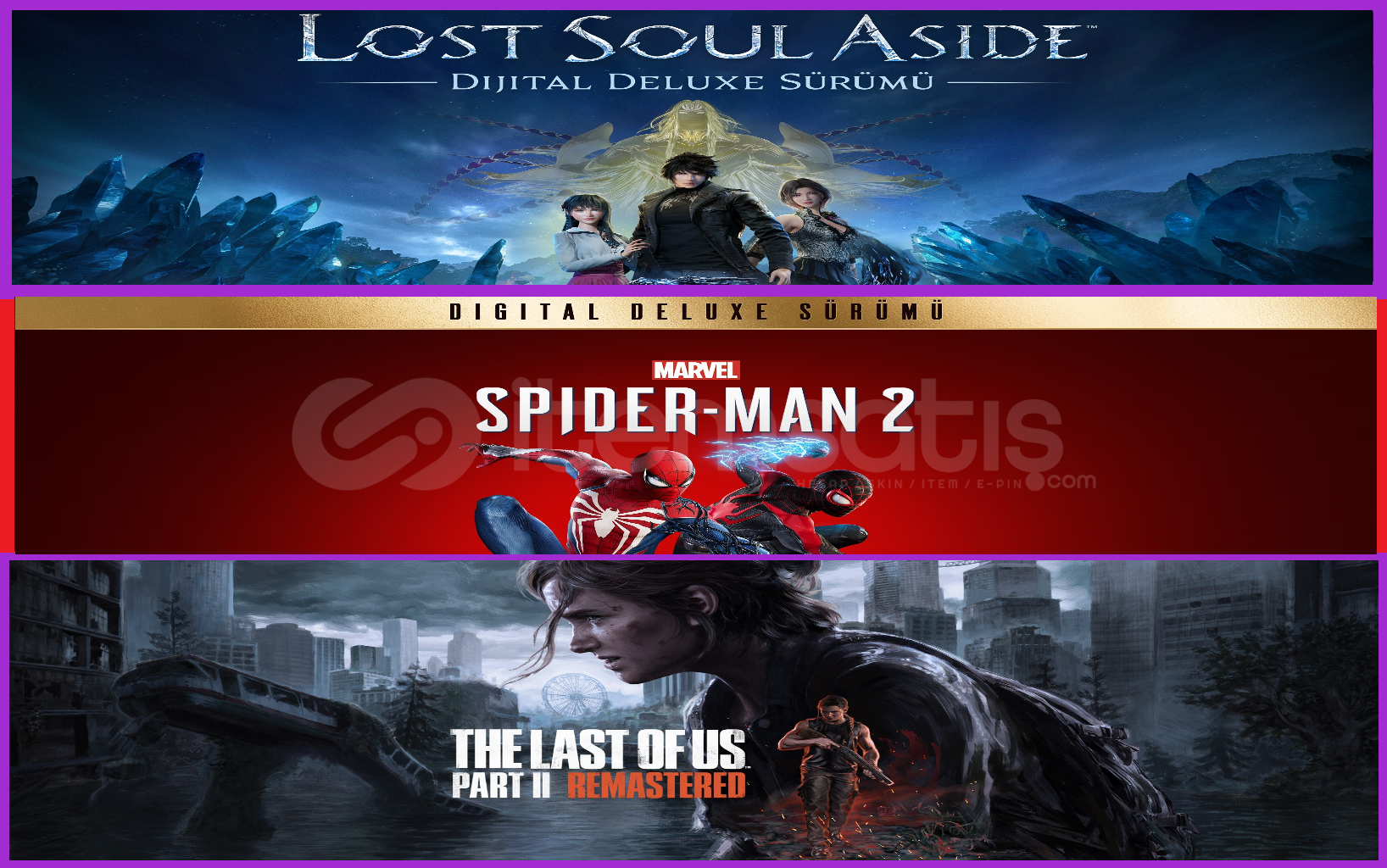 Lost Soul Aside + Spiderman 2 + The Last Of Us 2 Lost Soul Aside + Spiderman 2 + The Last Of Us 2