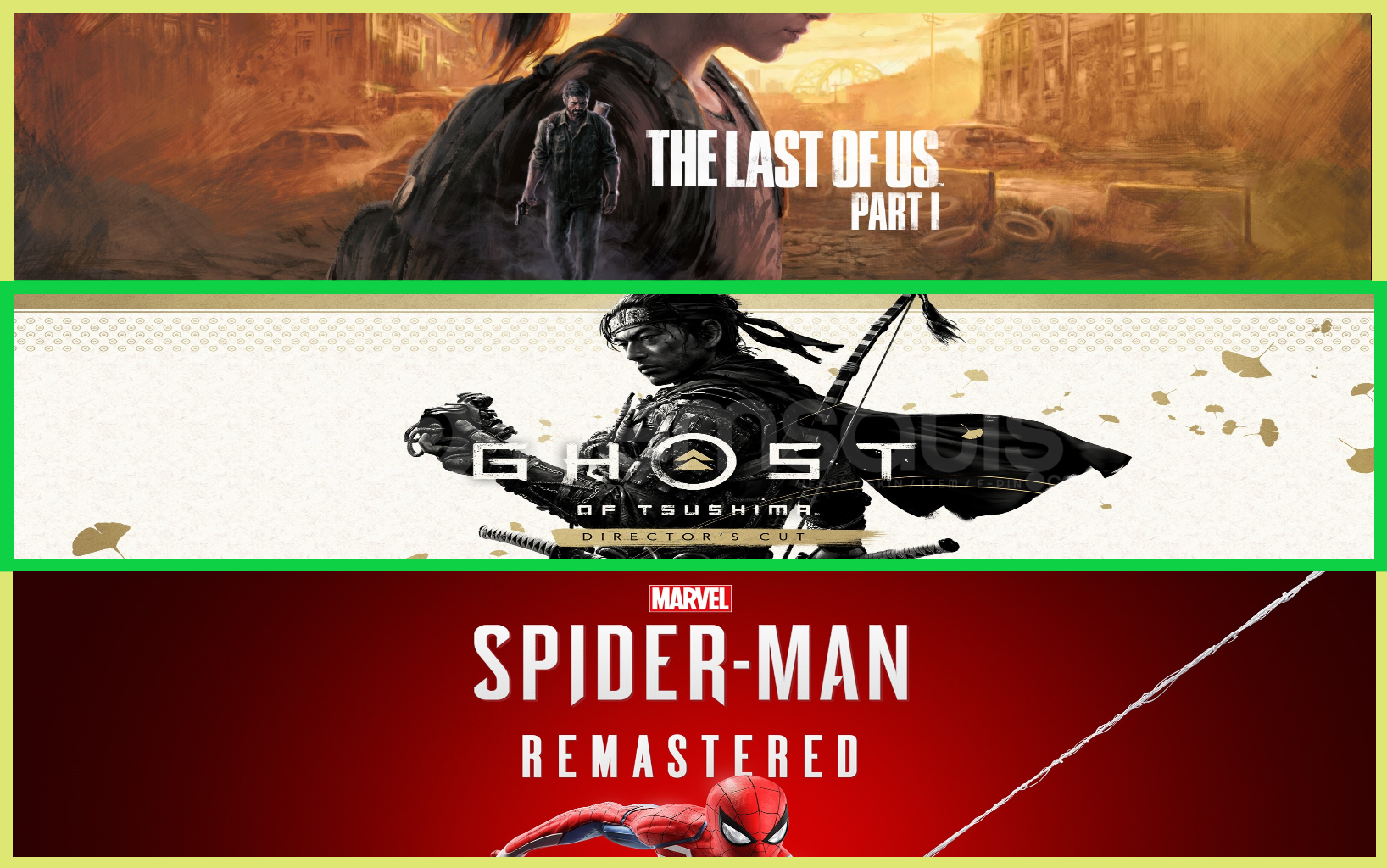 The Last of Us Part I +Ghost of Tsu.+ Spider The Last of Us Part I +Ghost of Tsu.+ Spider